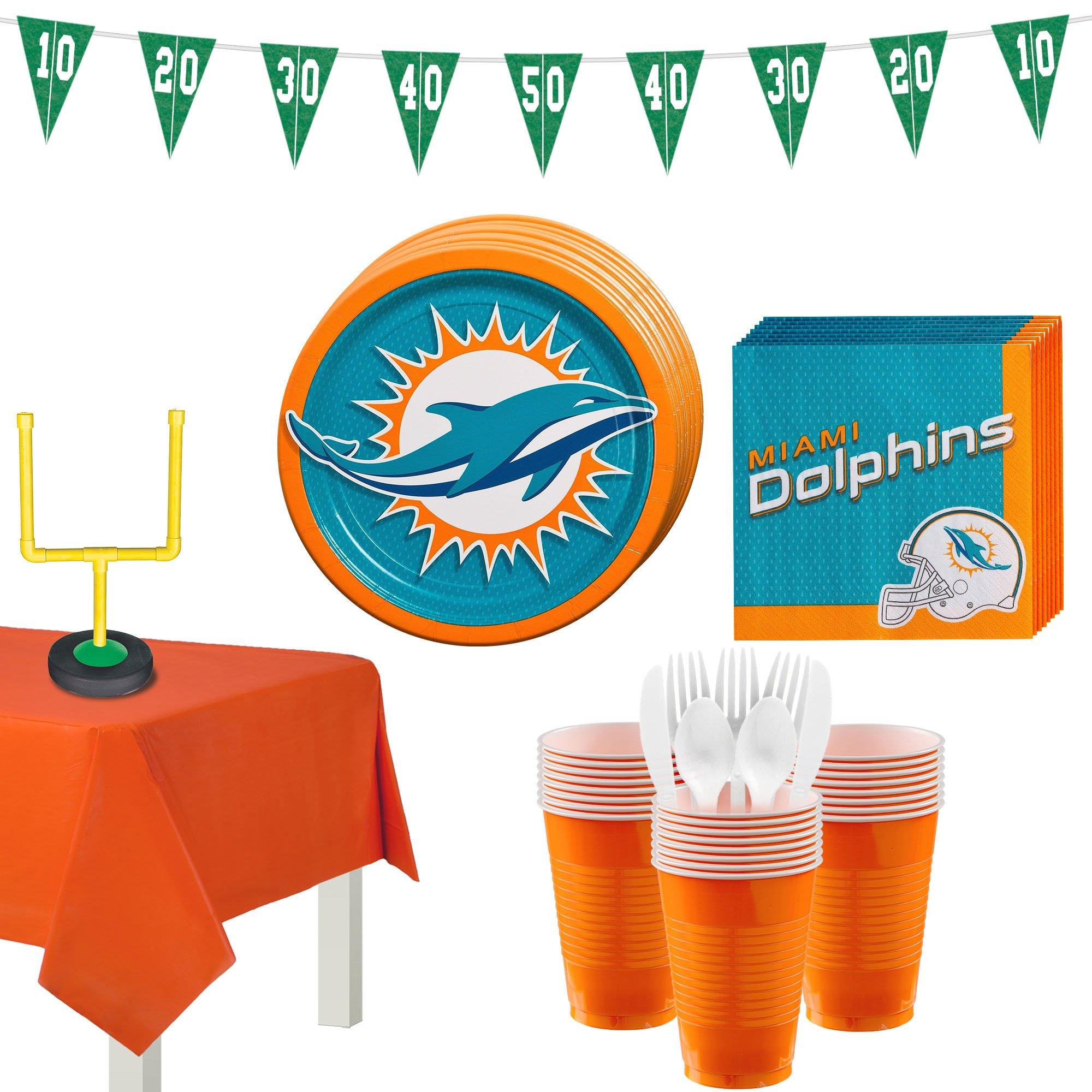 Miami Dolphins Party Supplies Pack